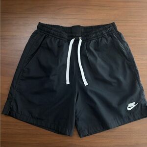 Nike Black Shorts with White Accents